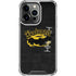 DC Comics Batman Dark Knight Logo Yellow & Black iPhone 14 Pro Clear Case